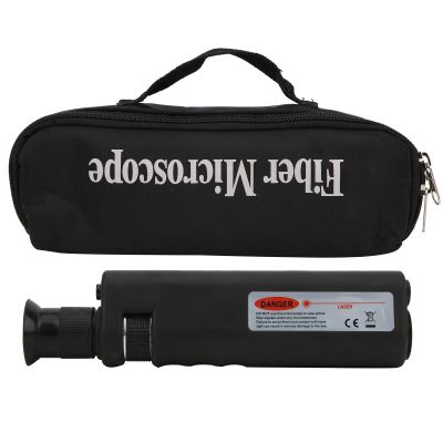 400x Handheld Fiber Optic Microscope Inspection Tool Microscope Fiber Optic Tools Lighted Pocket Microscope LED Light Coaxial Illumination 2.5mm FC SC ST and 1.25mm LC Adapter (200X Adapter 1.25mm)