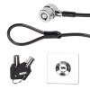 Laptop Lock AntiTheft Galvanized Laptop Lock, Computer Steel Cable with Base for OS XLenovo/ - Flexible view 1