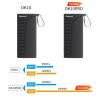 2 in 1 Micro SD Card Reader Case TF Card Holder Carrying Case,Dual Card Reader,Memory Card Organizer Waterproof with OTG,6 TF/4 SD/2 SIM Cards Computer/Android Smartphone (US-DK10PRO) view 2