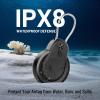 5 Pack Airtag Holder - IPX8 Waterproof Airtag Keychain with Wire Cable, Anti-Scratch GPS Case for Apple Airtag, Durable Airtag Cover for Keys, Kids, Luggage, Backpacks, Pet Collar-Black view 2