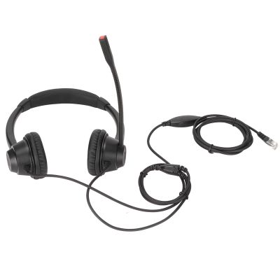 Built in HD Microphone, Ultra Lightweight Telephone Headset, Supports Rj9 Plug Devices for Home Offices, Call Centers, Telemarketing with Speaker Volume Adjustment, Clear Sound