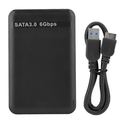6Gbps SATA3.0 USB3.0 2.5inch Hard Disk Enclosure, Supports 6TB SSD, UASP Acceleration, 1153e Chip, Vista,OS 9.1/10.2, Hot Swap, Plug and Play, Faster Speed (Black)