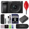 Sony a6400 Mirrorless Camera with 16-50mm f/3.5-5.6 II Lens and 64GB SD Card + Card Reader + Blower + More | Sony a6400, ILCE6400KB view 1
