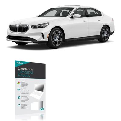 BoxWave Screen Protector Compatible with BMW 2025 i5 Instrument Cluster Display (12.3 in) - ClearTouch Crystal Privacy (2-Pack), Privacy Screen Protector Flexible Film Clear