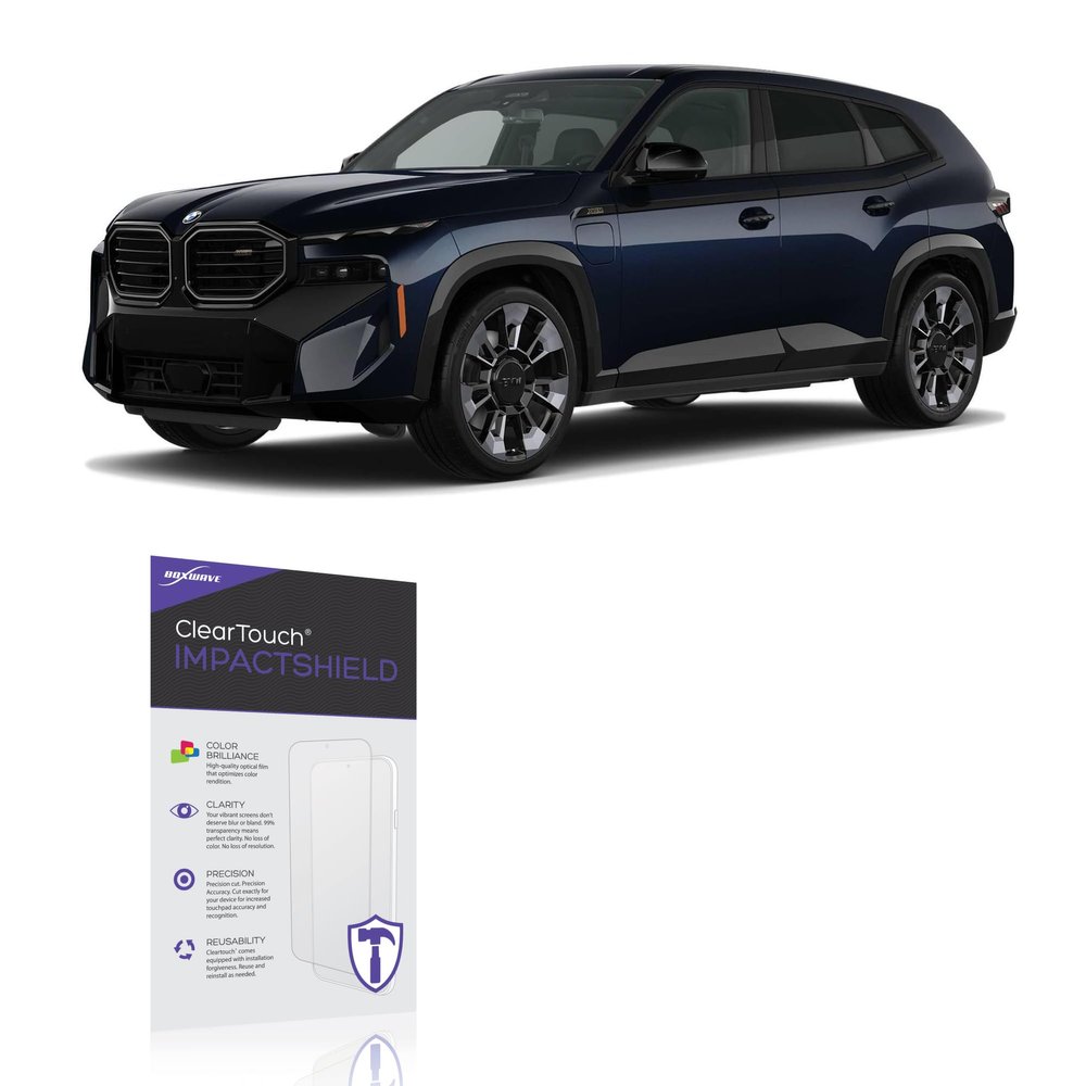 BoxWave Screen Protector Compatible with BMW 2025 XM Infotainment Display (14.9 in) - ClearTouch ImpactShield (2-Pack), Impenetrable Screen Protector Flexible Film
