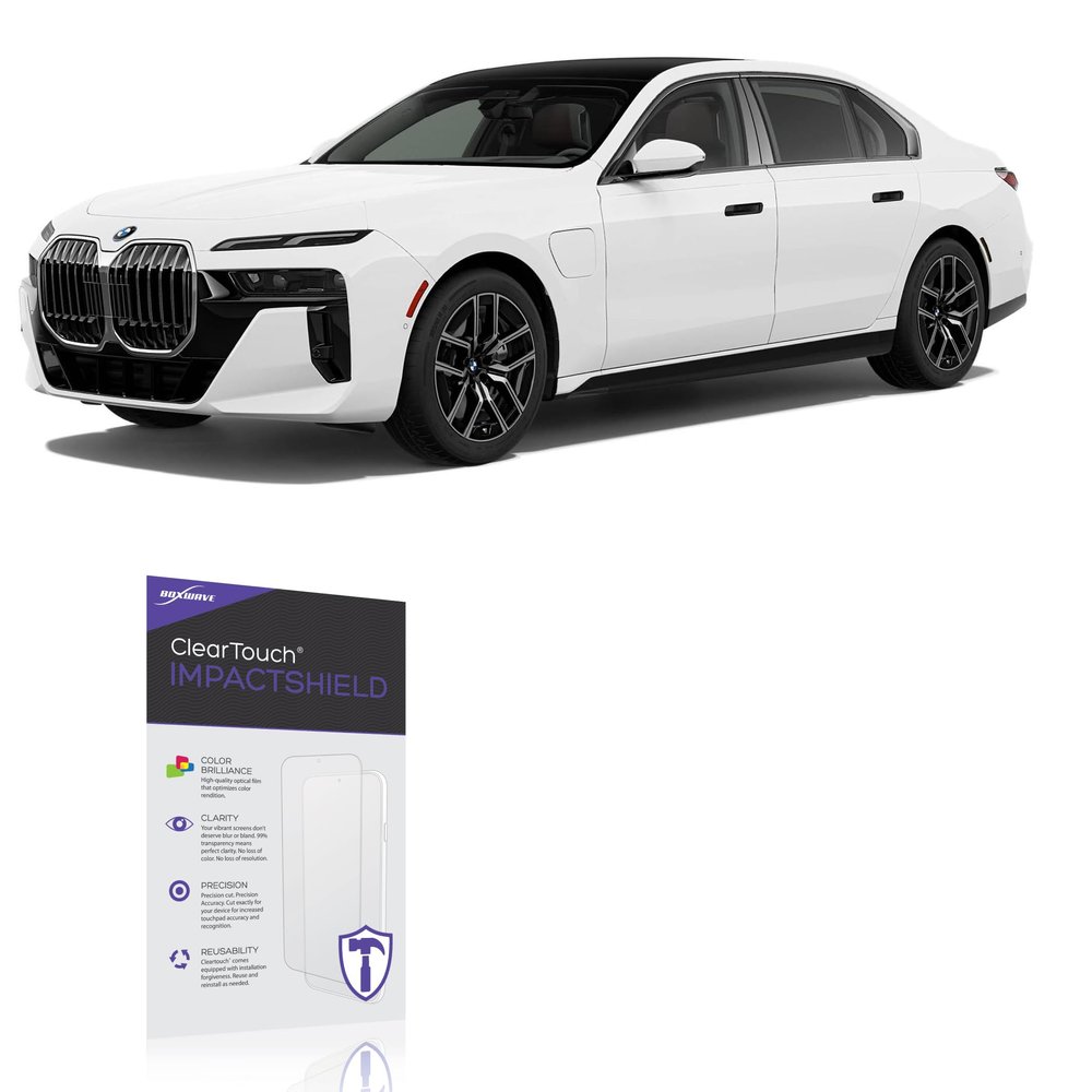 BoxWave Screen Protector Compatible with BMW 2025 750e xDrive Sedan Instrument Cluster Display (12.3 in) - ClearTouch ImpactShield (2-Pack), Impenetrable Screen Protector Flexible Film