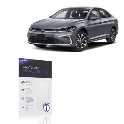 BoxWave Screen Protector Compatible with Volkswagen 2025 Jetta Infotainment Display (8 in) - ClearTouch ImpactShield (2-Pack), Impenetrable Screen Protector Flexible Film