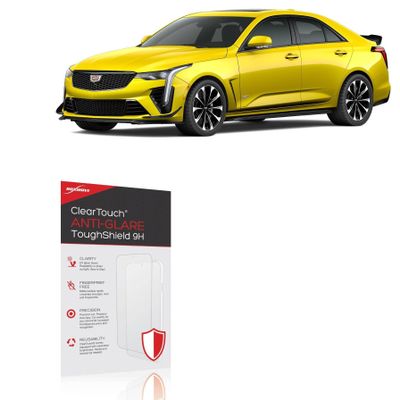 BoxWave Screen Protector Compatible with Cadillac 2025 CT4 Infotainment System (8 in) - ClearTouch Anti-Glare ToughShield 9H (2-Pack), Anti-Glare 9H Tough Flexible Film Screen Protector