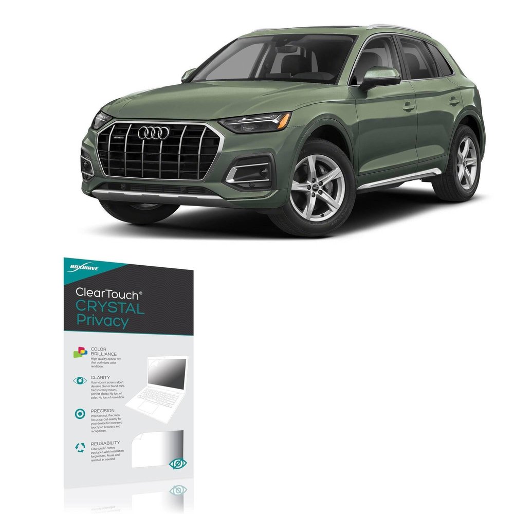 BoxWave Screen Protector Compatible with Audi 2025 Q5 Infotainment Display (14.5 in) - ClearTouch Crystal Privacy (2-Pack), Privacy Screen Protector Flexible Film Clear