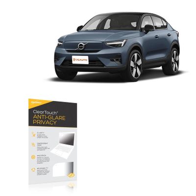 BoxWave Screen Protector Compatible with Volvo 2025 C40 Recharge Infotainment Display (9 in) - ClearTouch Anti-Glare Privacy (2-Pack), Privacy Screen Protector Flexible Film Anti-Glare