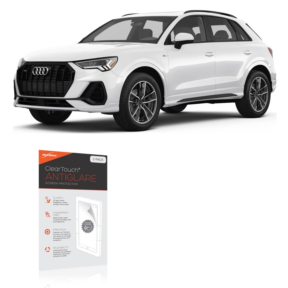 BoxWave Screen Protector Compatible with Audi 2025 Q3 Infotainment Display (12.3 in) - ClearTouch Anti-Glare (2-Pack), Anti-Fingerprint Matte Film Skin