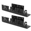 Wall HolderVin 2PCS Now Playing Record Stand Wall Mount Acrylic Album Record Holder Floating Book Shelves for Album Covers Display Home Decoration Black This Record (Acrylic) view 3