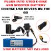 XT60 USB Charging Port Adapter for E-Bike and Scooter, 12-108V Input, 2.4A Output, Compatible with GPS Tracker, Phone, Action Camera view 4