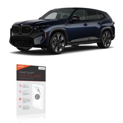 BoxWave Screen Protector Compatible with BMW 2025 XM Infotainment Display (14.9 in) - ClearTouch Anti-Glare (2-Pack), Anti-Fingerprint Matte Film Skin