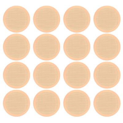 Pyle 8 Pair Speakers, 200W 6.5" Round Flush Mount in Wall/in Ceiling Home Speakers, PDIC Series, Tan