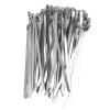 100Pcs Cable Tie Stainless Steel Hose Zip Tie Self Locking Set Kit for Wire Line Type A Safer Locking Cable TieSelf Locking Zip TieSelf Locking Cable TieStainless Steel (A)