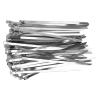100Pcs Cable Tie Stainless Steel Hose Zip Tie Self Locking Set Kit for Wire Line Type A Safer Locking Cable TieSelf Locking Zip TieSelf Locking Cable TieStainless Steel (A) view 2