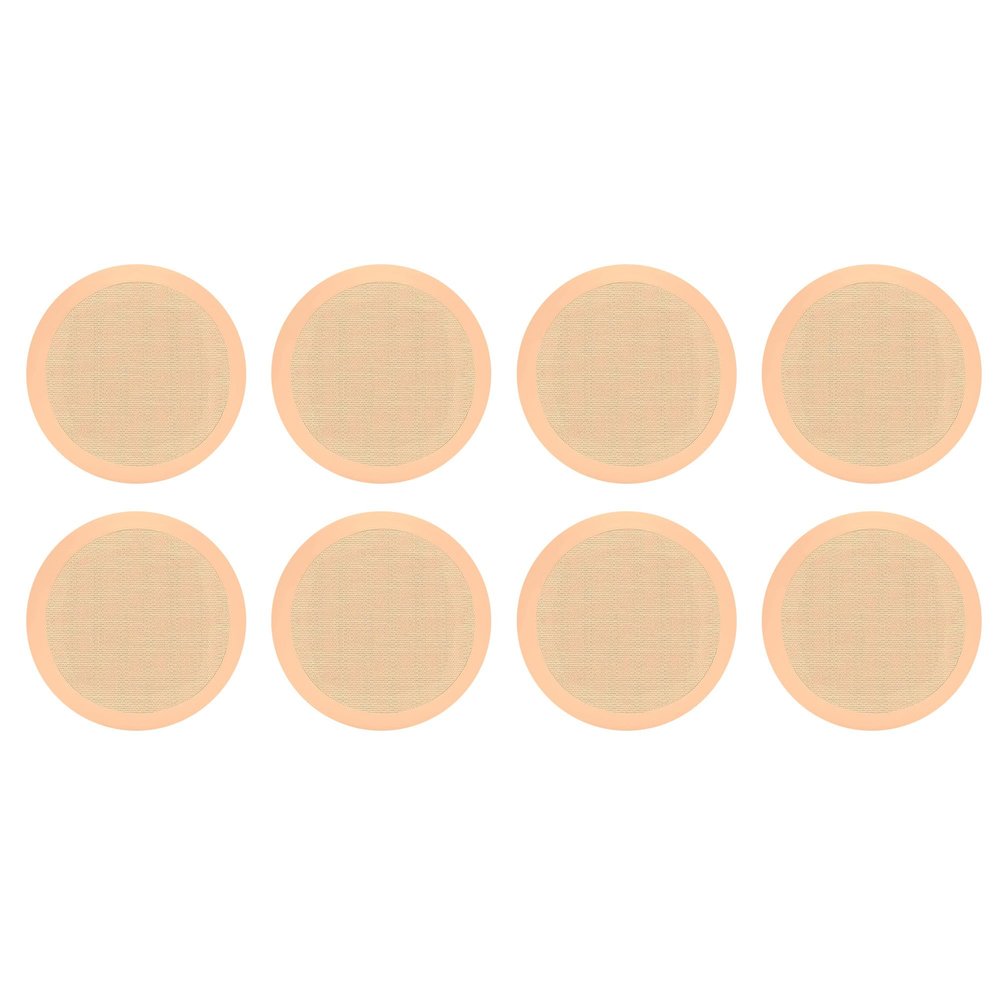 Pyle 4 Pair Speakers, 200W 6.5" Round Flush Mount in Wall/in Ceiling Home Speakers, PDIC Series, Tan