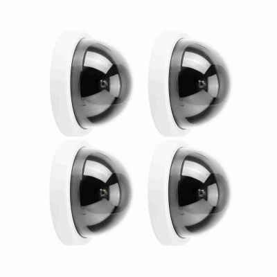 aqxreight 4pcs Dome Simulation Camera CCTV Dummy Fake Security Camera with Flashing Led Light Constructed from Hig Dummy CameraFake CameraSimulation CameraDummy Fake CameraDummy Fake Dom