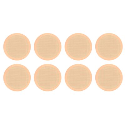 Pyle 4 Pair Speakers, 200W 6.5" Flush Mount in Wall/in Ceiling Speakers with Spring-Loaded Terminals, PDIC Series, Tan