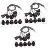 MUCKLILY 15pcs Nc Magnetic Reed Alarm Sensors for Door and Window Security Embedded Design Easy Installation Black for Home Safety view 1