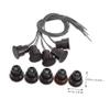 MUCKLILY 15pcs Nc Magnetic Reed Alarm Sensors for Door and Window Security Embedded Design Easy Installation Black for Home Safety view 2