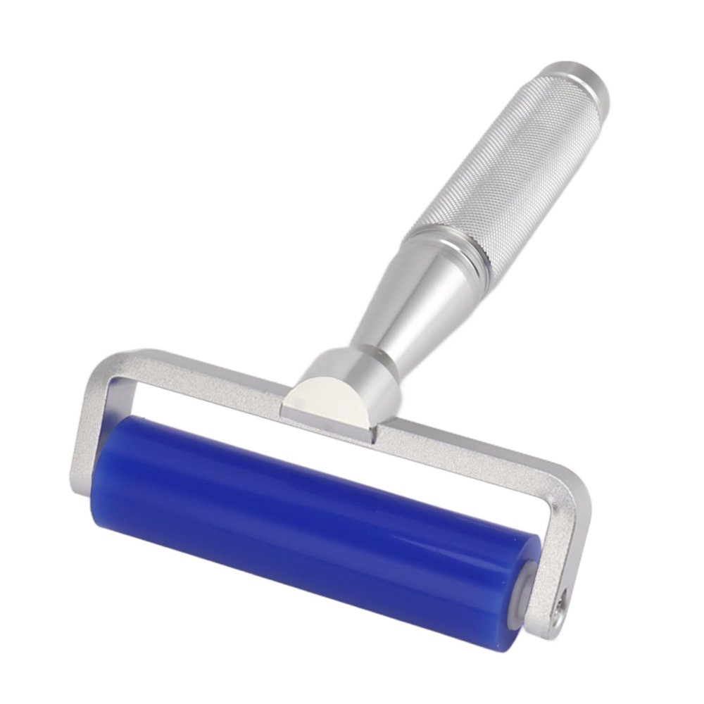 aqxreight Blue Silicone Manual Roller Static Cleaner Tool Sticky Roller for Screen Film Hair Dust Remover Low Viscosity 16in Silicone The Dust Remover RollerSilicone Manual (4 Inch)
