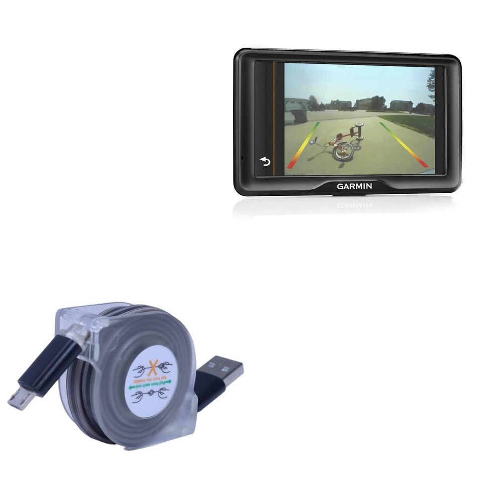 BoxWave Cable Compatible with Garmin Nuvi 2798LMT - miniSync, Retractable, Portable Sync Cable