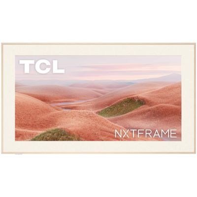 TCL 55" Class QLED 4K Smart NXTFRAME TV with Google TV (55A300W, 2024 Model) Dolby Vision HDR & Dolby Atmos, Google Assistant with Voice Remote, Streaming TV (Renewed)