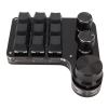 Mini 9 Key Mechanical Keypad with 3 Knobs, RGB Backlit, Blue Switch, Plug and Play, Programmable for Gaming, Office Media view 3