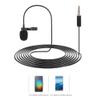 Collar Clip Microphone, Mini Portable Collar Clip Mic Support 360 Rotation for Interview Recording for Mobile Phone Computer view 3