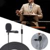 Collar Clip Microphone, Mini Portable Collar Clip Mic Support 360 Rotation for Interview Recording for Mobile Phone Computer view 4