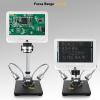 Microscope Kit 7 Inch LCD Digital Microscope Soldering Electronic 500X 1000X Video Microscope Microscope Lens Adapters(AD206 White) view 2