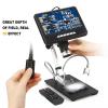 Microscope Kit 7 Inch LCD Digital Microscope Soldering Electronic 500X 1000X Video Microscope Microscope Lens Adapters(AD206 White) view 4