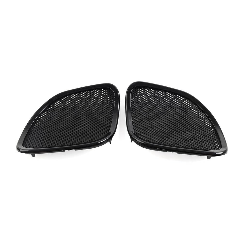 Bacar Front Speaker Mesh Grill Cover Fairing Trim ABS Plastic + Rubber Black for Harley Road Glide FLTRX/Special FLTRXS 2015-2023 Ultra FLTRU 2016-2017 Motorbike