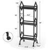 yinxx240708 Vinyl Record Storage CD Record Display Rack Magazine Placement Rack Metal Desktop Creative Bookshelf Record Storage Rack Organizer Shelf(Large) view 2