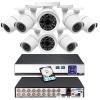 16 Channel Security Recorder DVR System H.265+ Surveillance DVR Recorder with 8pcs Surveillance Camera 24/7 Recording,Remote Access Pre-Installed 2TB Hard Drive view 1