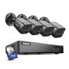 ANNKE 1080P Security Camera System, 16CH 3K Lite DVR Recorder with AI Human/Vehicle Detection, 4X 2MP Bullet Wired Add-on Black Cameras with 66ft Night Vision, 3.6mm Lens, IP67, 3TB HDD Included view 1