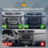 2+32G Android 13 Double Din Car Radio Stereo for Nissan Rogue X-Trail Qashqai 2014-2018 with 10.1" Touchscreen Radio Built-in Wireless Carplay/Android Auto/GPS/Bluetooth/FM/AUX-in/SWC/Camera view 2