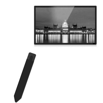 BoxWave Stylus Pouch Compatible with Geekland GK-VR215-WIN-KDS (21.5 in) - Stylus PortaPouch, Pen Stylii Holder Carrier Portable Self-Adhesive - Jet Black