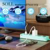 SOLL IPX9 Outdoor Power Strip Weatherproof, Surge Protector Power Strip with 3 Outlet and 3 USB Charging Ports(2 USB C), 5.18FT Extension Cord for Patio, Garden, Bathroom, Kitchen, Garage, Office view 2