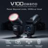 Godox Flash V100 V100C 100Ws TTL Round Head Camera Flash Speedlight for Canon EOS Rebel SL1 T4i T5i T6i T7i 5D3 5DIV M5 M10 M50 M100 Camera view 2