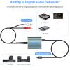3.5mm to Optical Adapter Aluminum RCA to Optical Audio Converter Analog to Digital Audio Converter with Cable 3.5mm AUX Toslink Adapter for TV Amplifier Speaker/Soundbar/Home Theater view 3