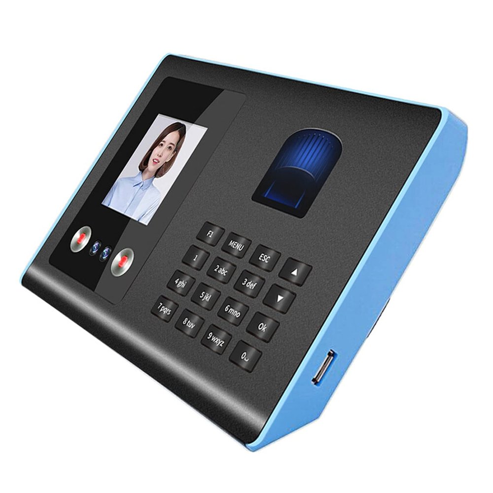 Biometric Employee Attendance Machine Attendance Machine Fingerprint Punch Card Face Facial Recognition Chinese and English Brush Face to Work for Small Businesses and of,