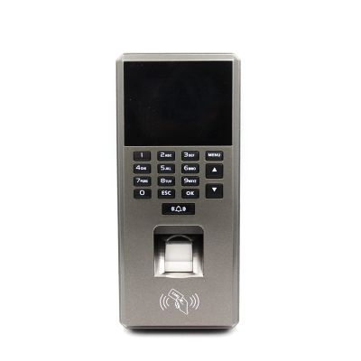 Biometric Employee Attendance Machine 2.4 Inch Fingerprint Access Control Keypad USB Biometric System Electronic Time Clock Recorder Attendance Machine for Small Business,Gray-One Size