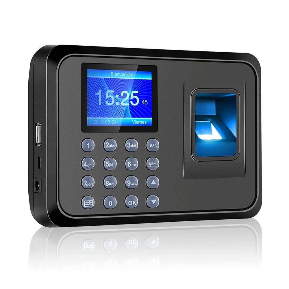 Biometric Fingerprint Time Attendance System Clock Recorder Employee Recognition Recording Device Electronic Machine,