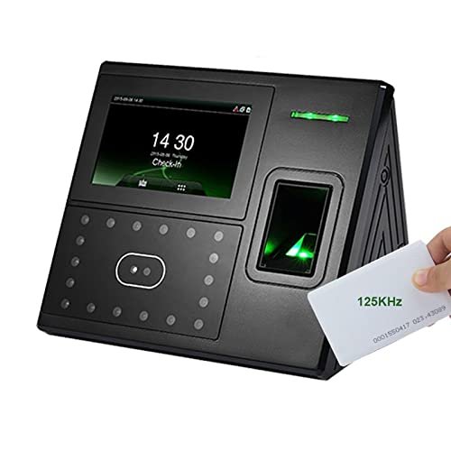Biometric Employee Attendance Machine UFace402 Biometric Fingerprint Face Facial Recognition Time Attendance TCP/IP Door Access Control System With Free Software for Smal,Uface402-id-Russian