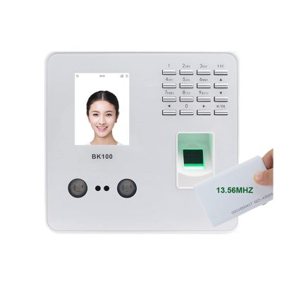 Biometric Employee Attendance Machine TCP/IP USB Biometric Fingerprint Face Facial Recognition Employee Time Attendance Machine Time Clock Recorder Device for Small Busin,Bk100 W Ic-One Size