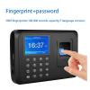 EliteBloom Multi-Language Fingerprint Password Time Attendance Machine 2.4 Inch LCD Screen Can Download Data with U Disk, view 2