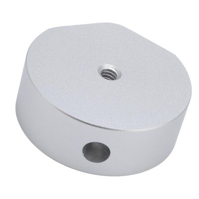 Satellite Tripod Mount Adapter, Universal Aluminum Alloy 1/4 Inch Threaded Satellite Tripod Mount Adapter Compatible with Rectangular Dish Satellit (Silver)